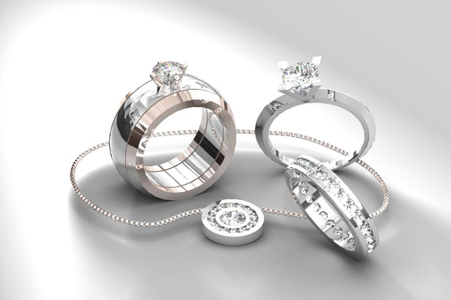 Eigen creaties - 3D uitwerking - Juwelier en goudsmid Blondeel